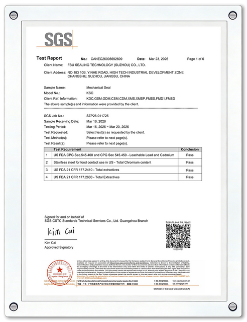 Gleitringdichtung FDA